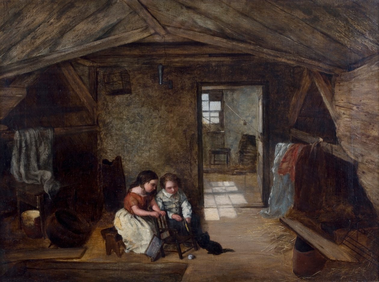 Studierzimmer von Reverend John Wesley, Waisenhaus, Newcastle, 1856 von English School