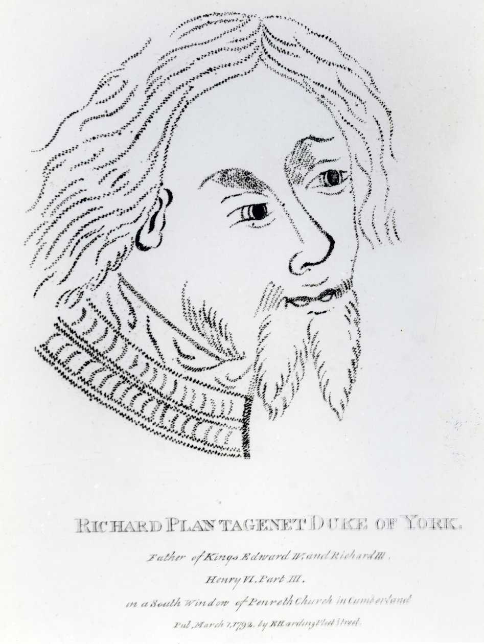 Richard von York, 3. Herzog von York, veröffentlicht 1792 von English School