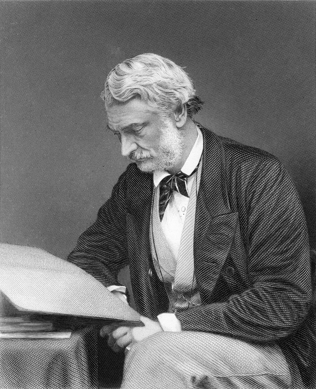 Der ehrenwerte Lord John Manners, graviert von G. Cook nach einem Foto von S.A. Walker von English School