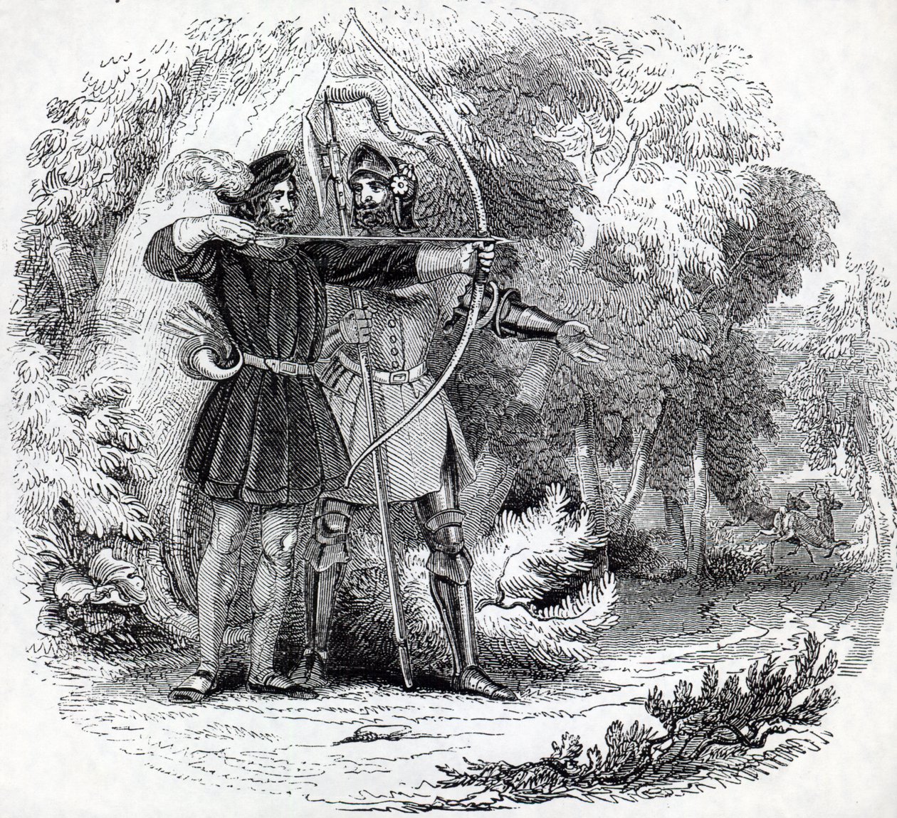 Robin Hood und Little John von English School