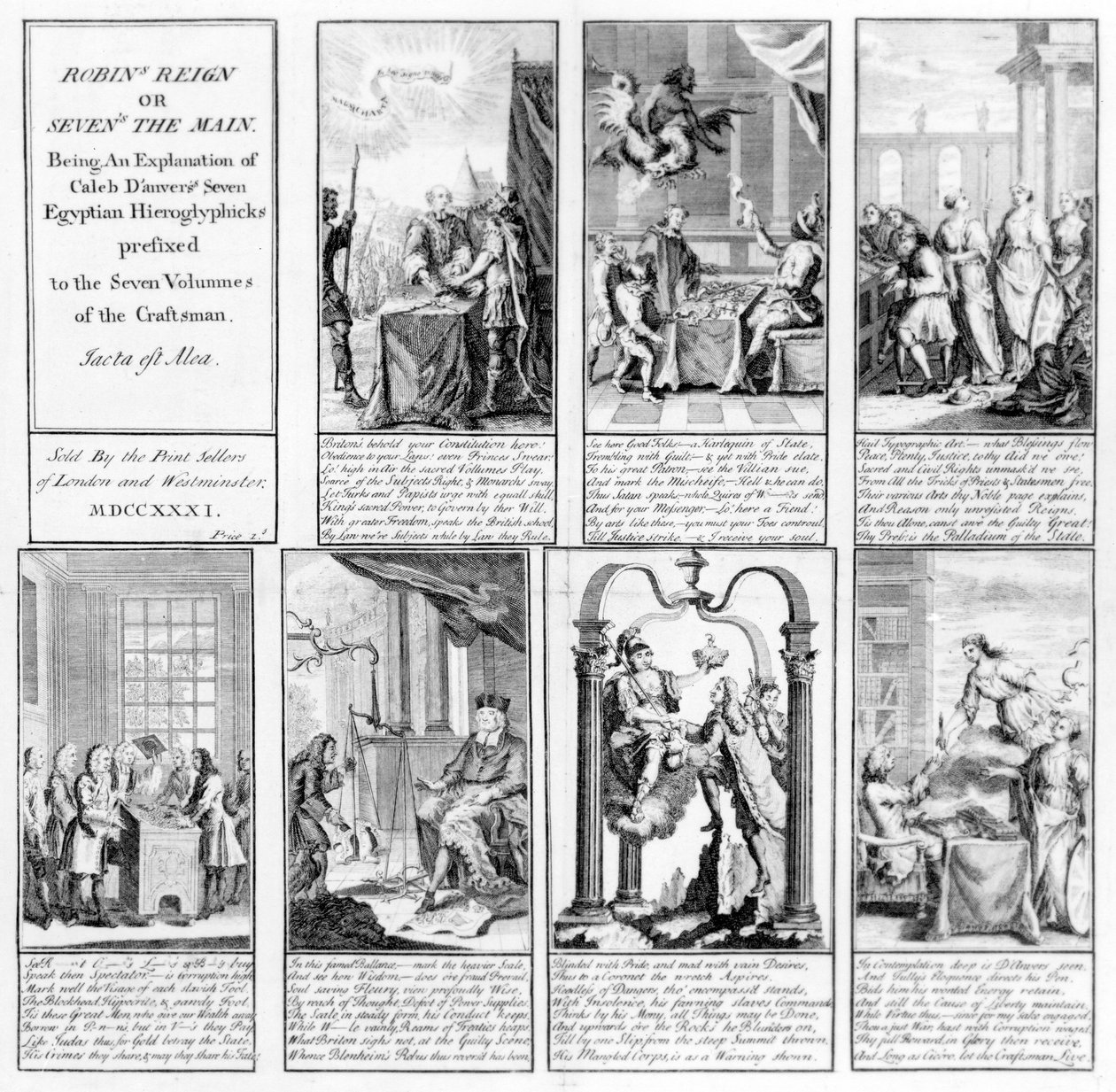 Robins Herrschaft oder Sieben ist die Hauptsache, 1731 von English School