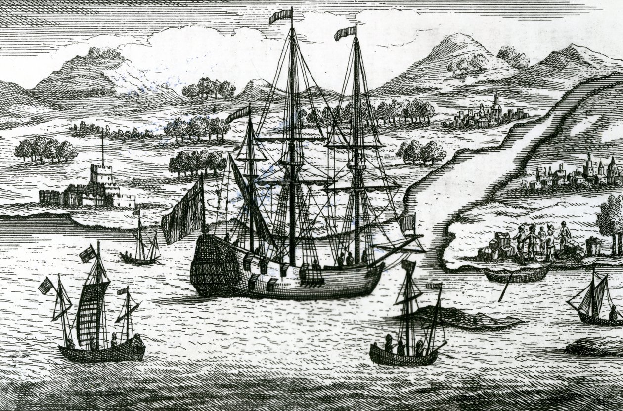 Robinson Crusoe entkommt Kambodscha und betritt einen Hafen im Norden Chinas von English School