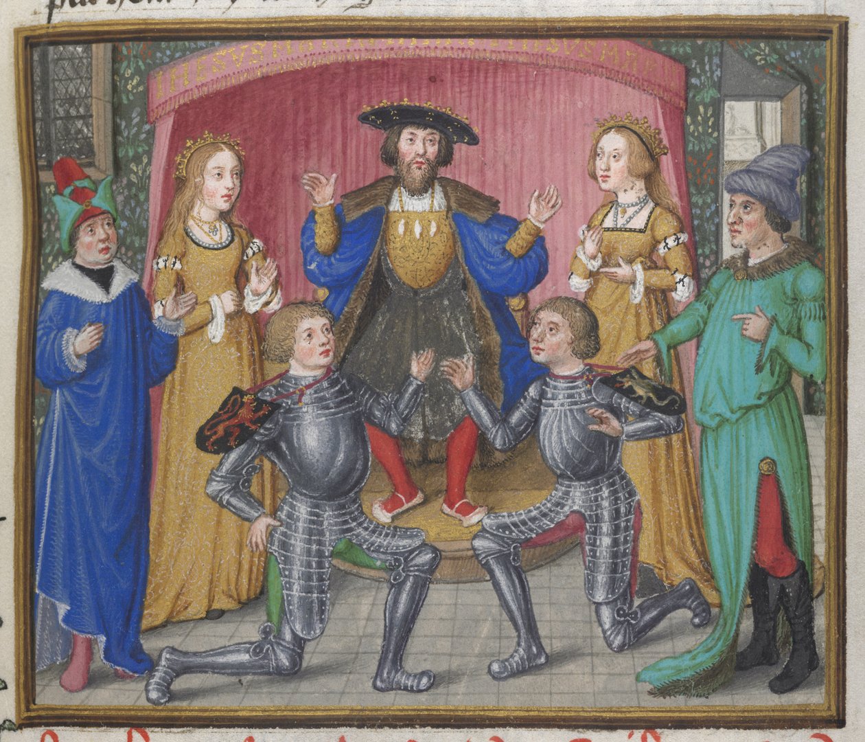 Polynices und Tydeus versöhnt, Illustration aus der 