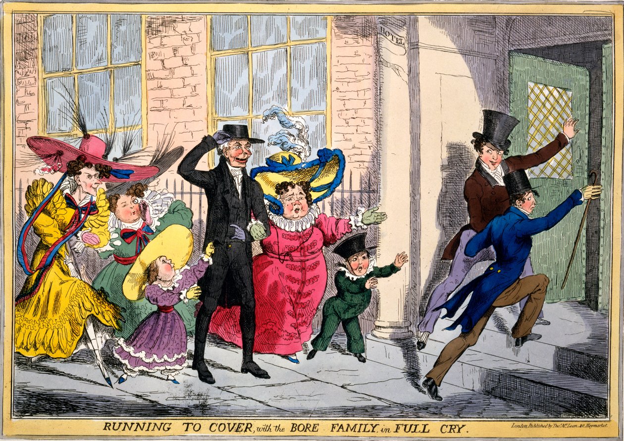 Running to Cover with the Bore Family in Full Cry, ca. 1830 von English School