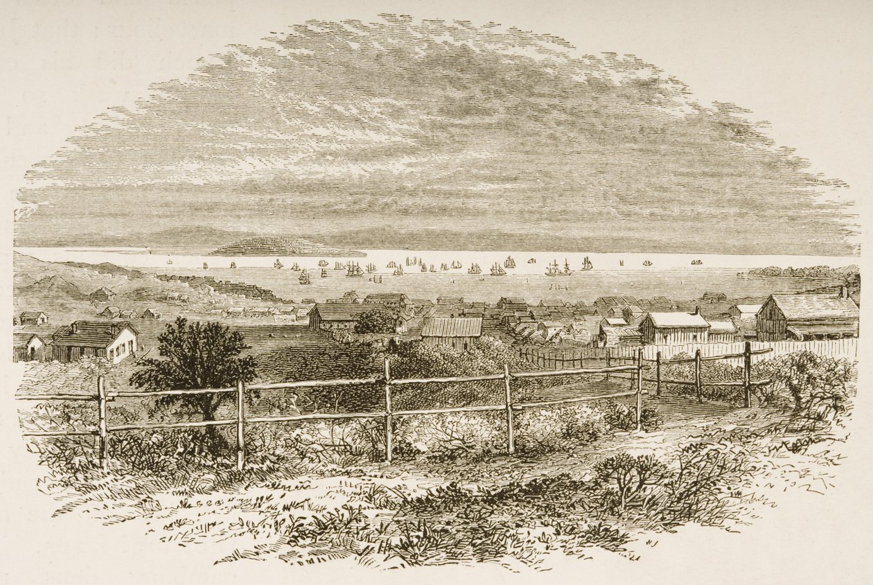 San Francisco im Jahr 1849, aus 
