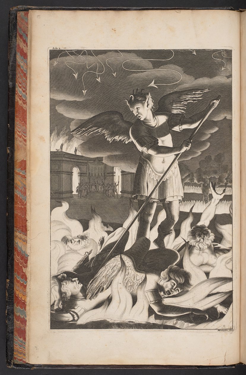 Satan aus Paradise Lost von John Milton von English School