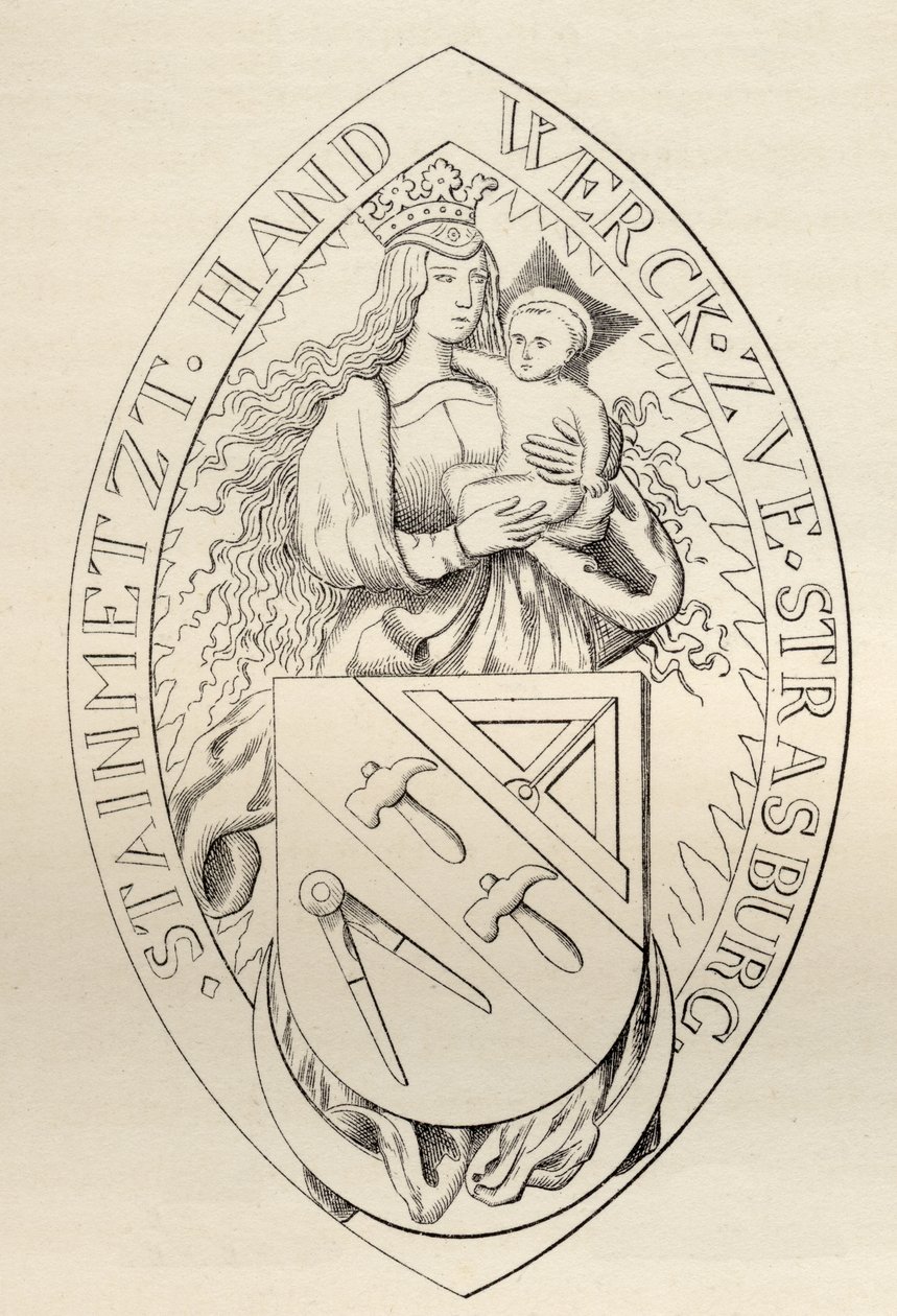 Siegel der Maurer von Straßburg, 1524, aus 