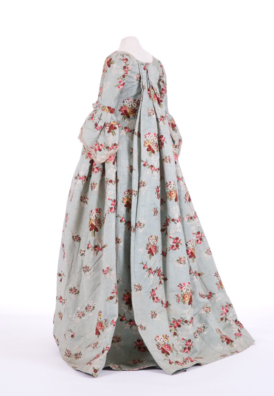 Seitenansicht eines Sackkleides, 1760er Jahre von English School