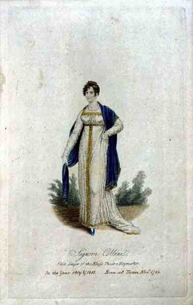 Signora Collini, Erste Sängerin des King