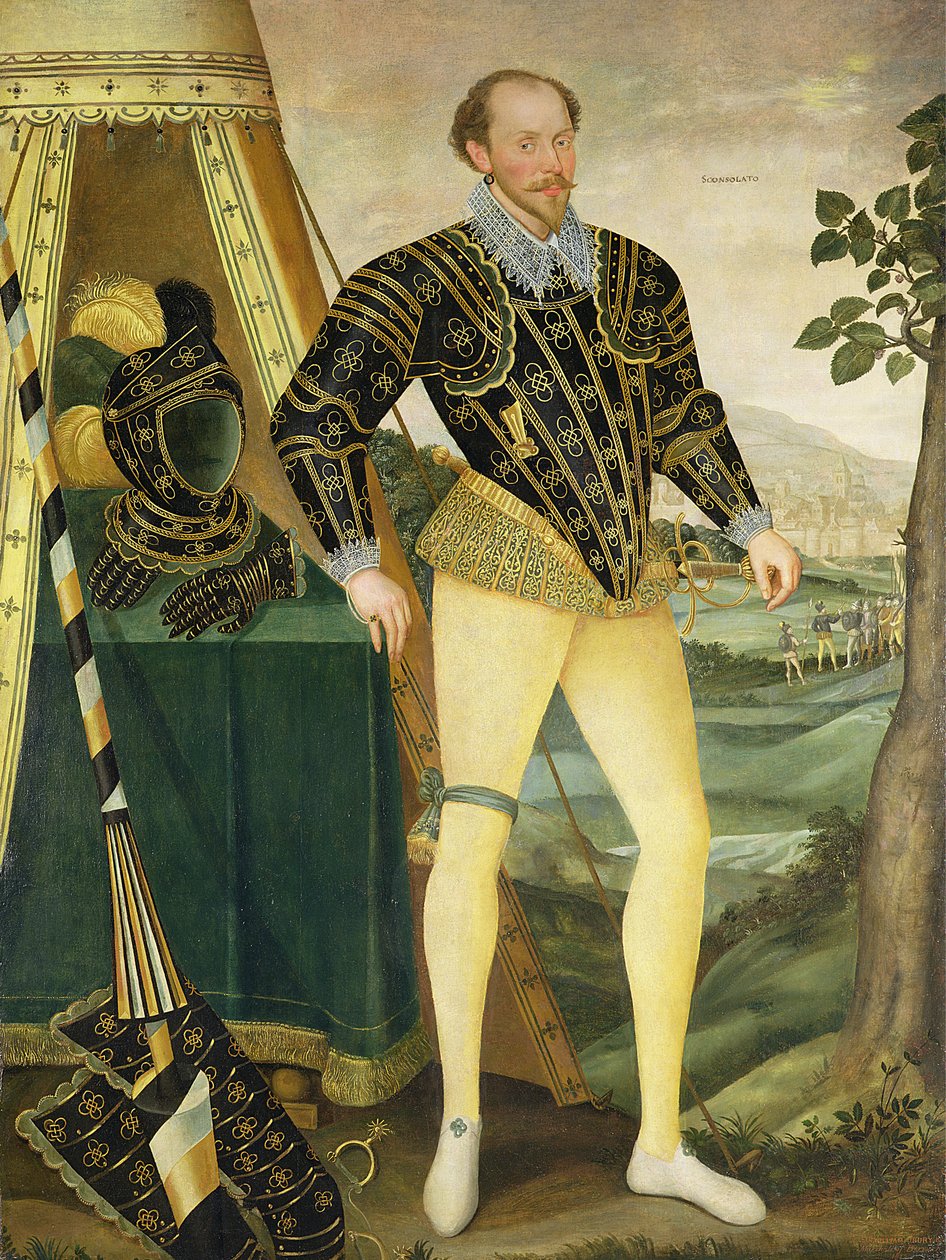Sir William Drury, von Hawstead, Suffolk (1527-79), 1587 von English School