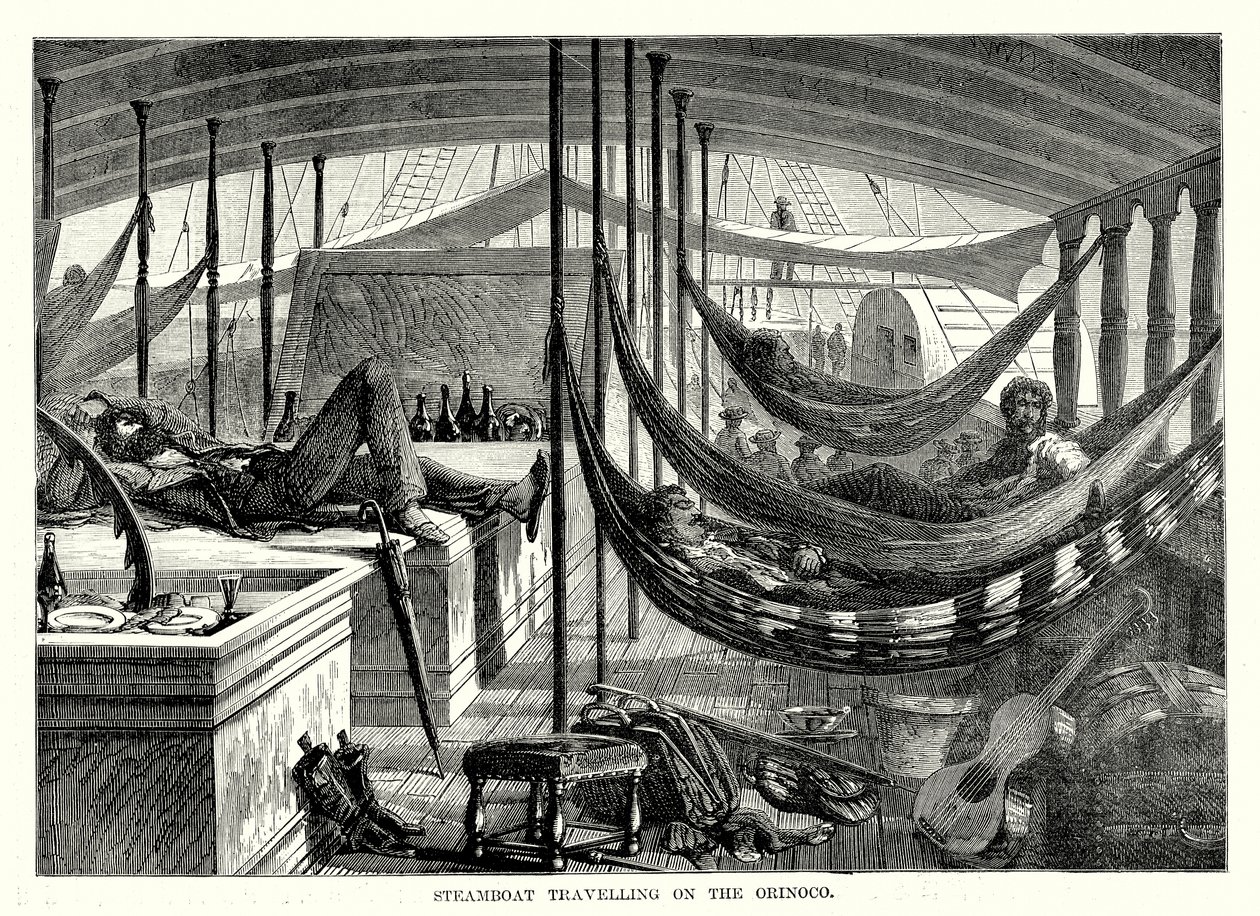 Dampfschiff auf dem Orinoco von English School