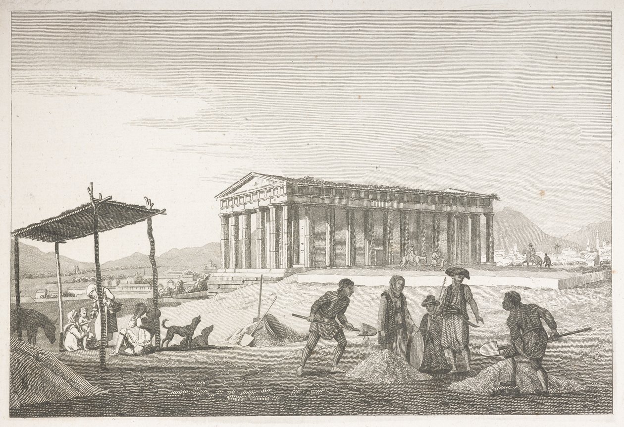 Tempel des Hephaistos in der Akropolis von Athen, aus 