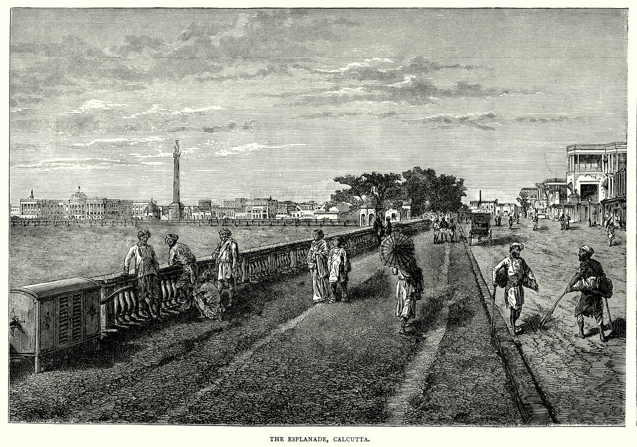 Die Esplanade, Kalkutta von English School