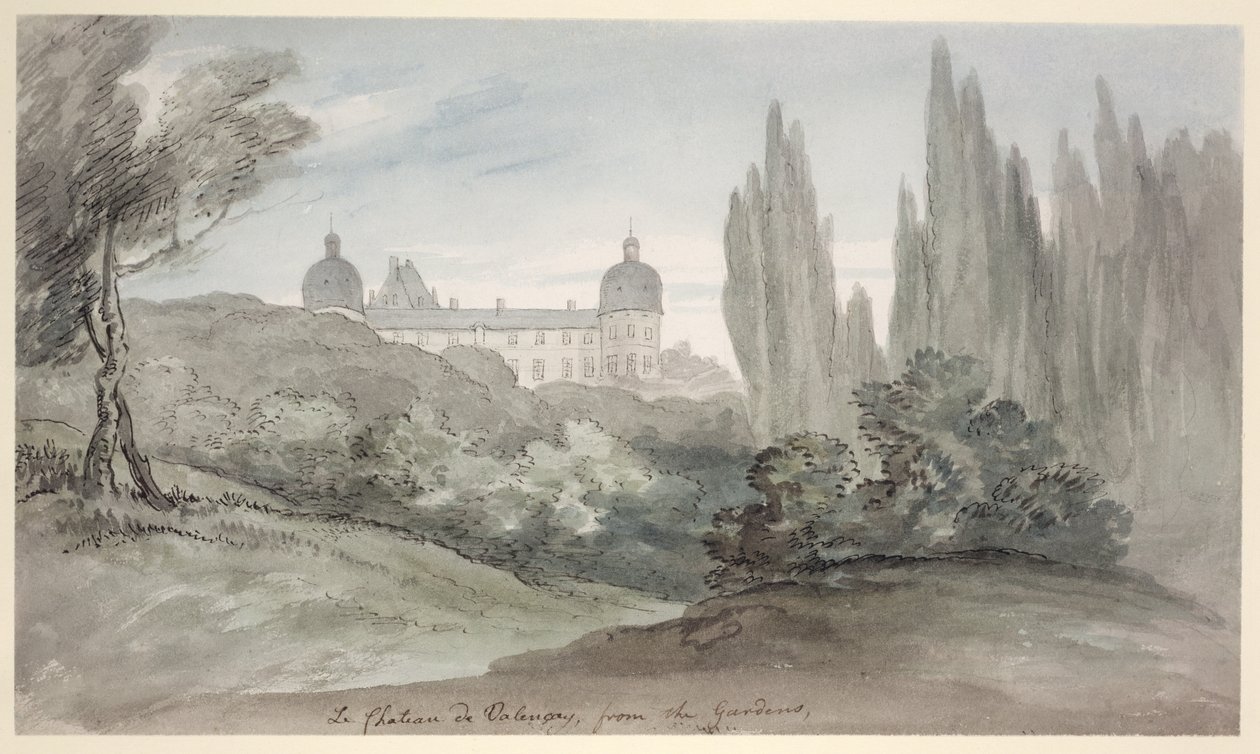 Die Gärten des Schlosses von Valencay, ca. 1770 von English School