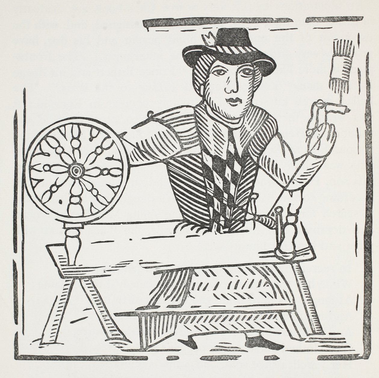 Die Geschichte des blinden Bettlers von Bednal Green, Illustration aus Chap-books des achtzehnten Jahrhunderts von John Ashton, veröffentlicht 1882 von English School