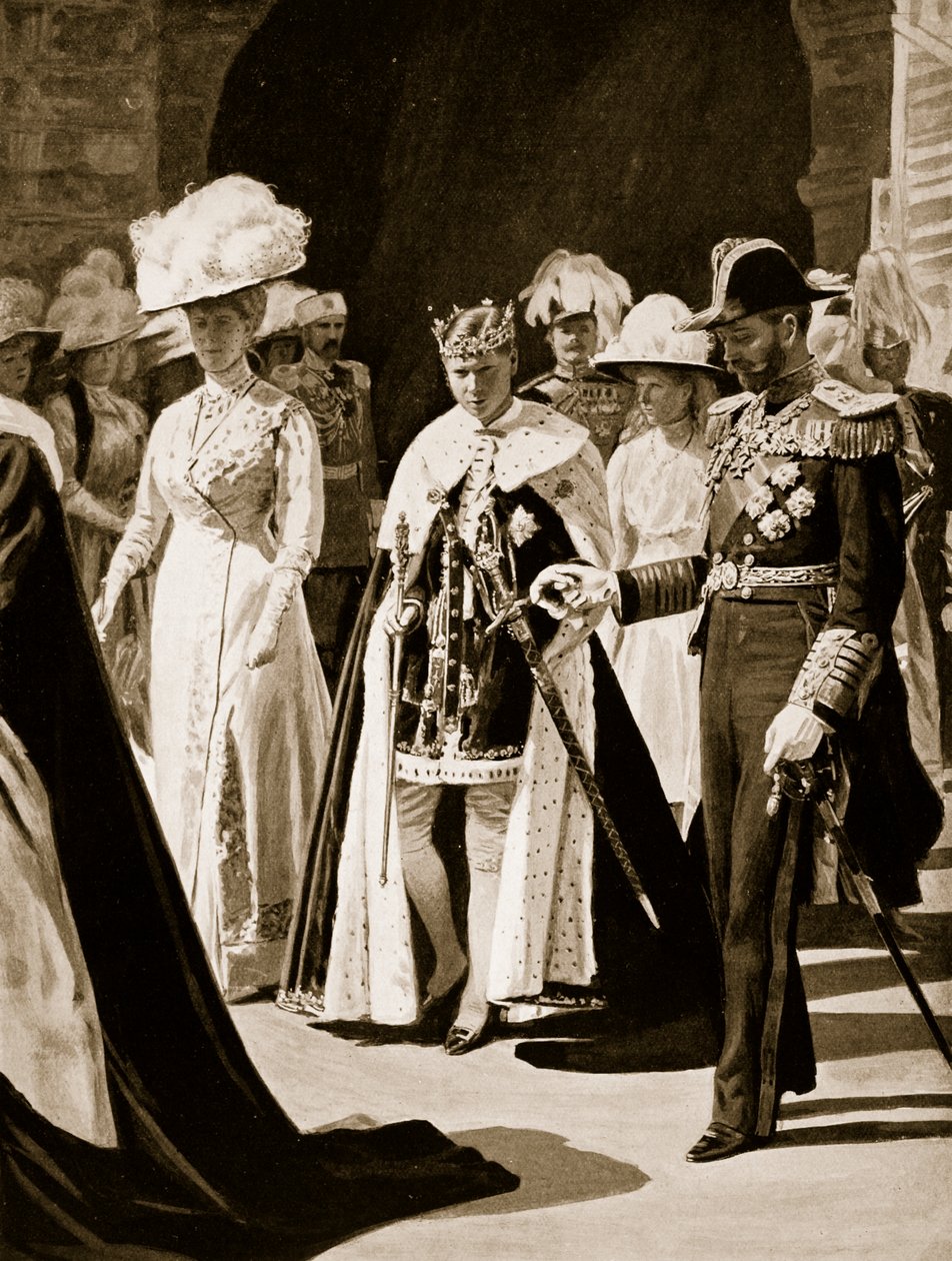 Die Investitur des Prinzen von Wales, 1911 von English School
