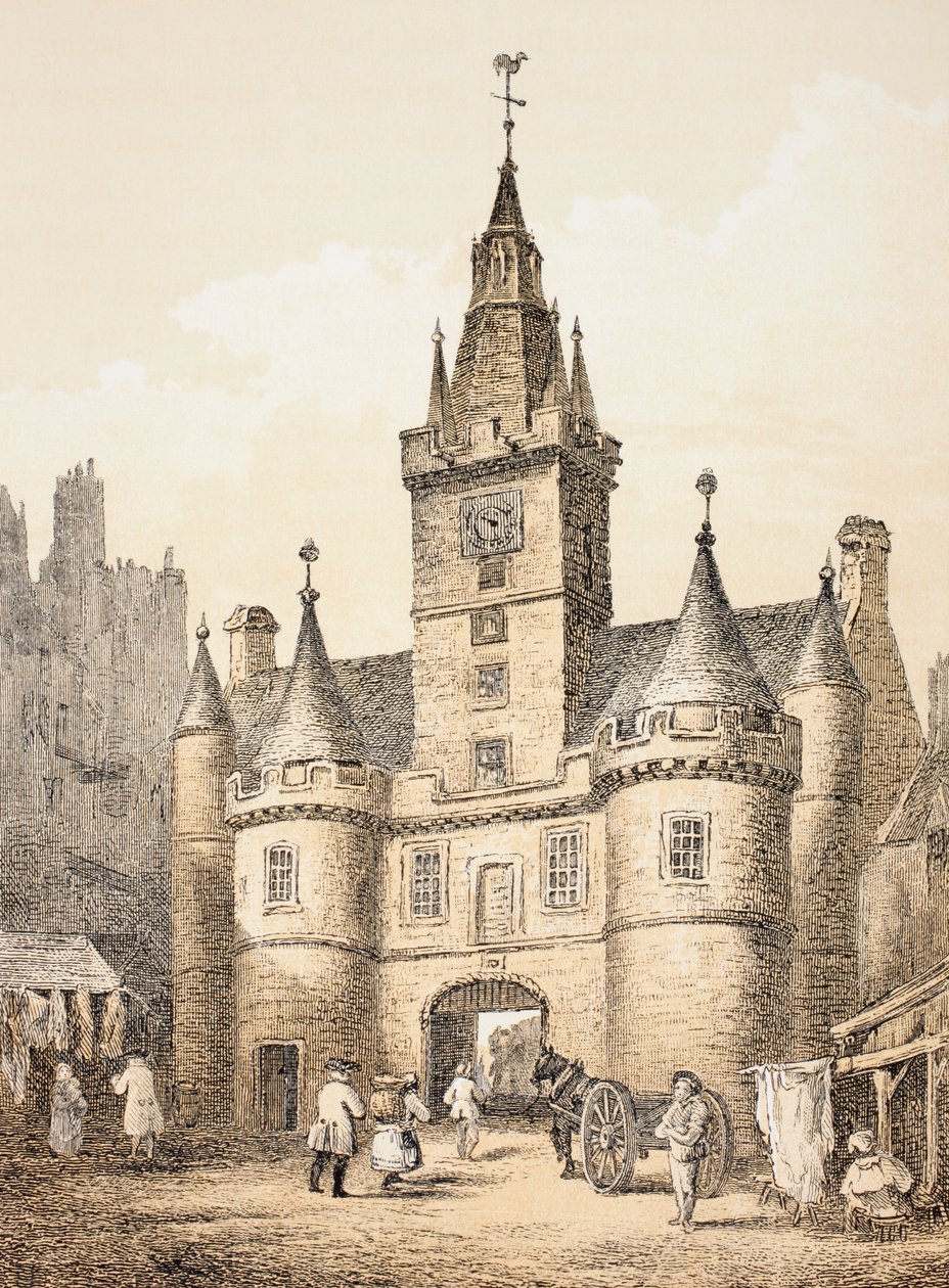 Das Netherbow-Tor, Edinburgh, aus 