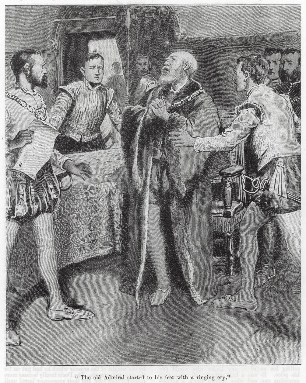 "Der alte Admiral sprang mit einem klingenden Schrei auf" von English School