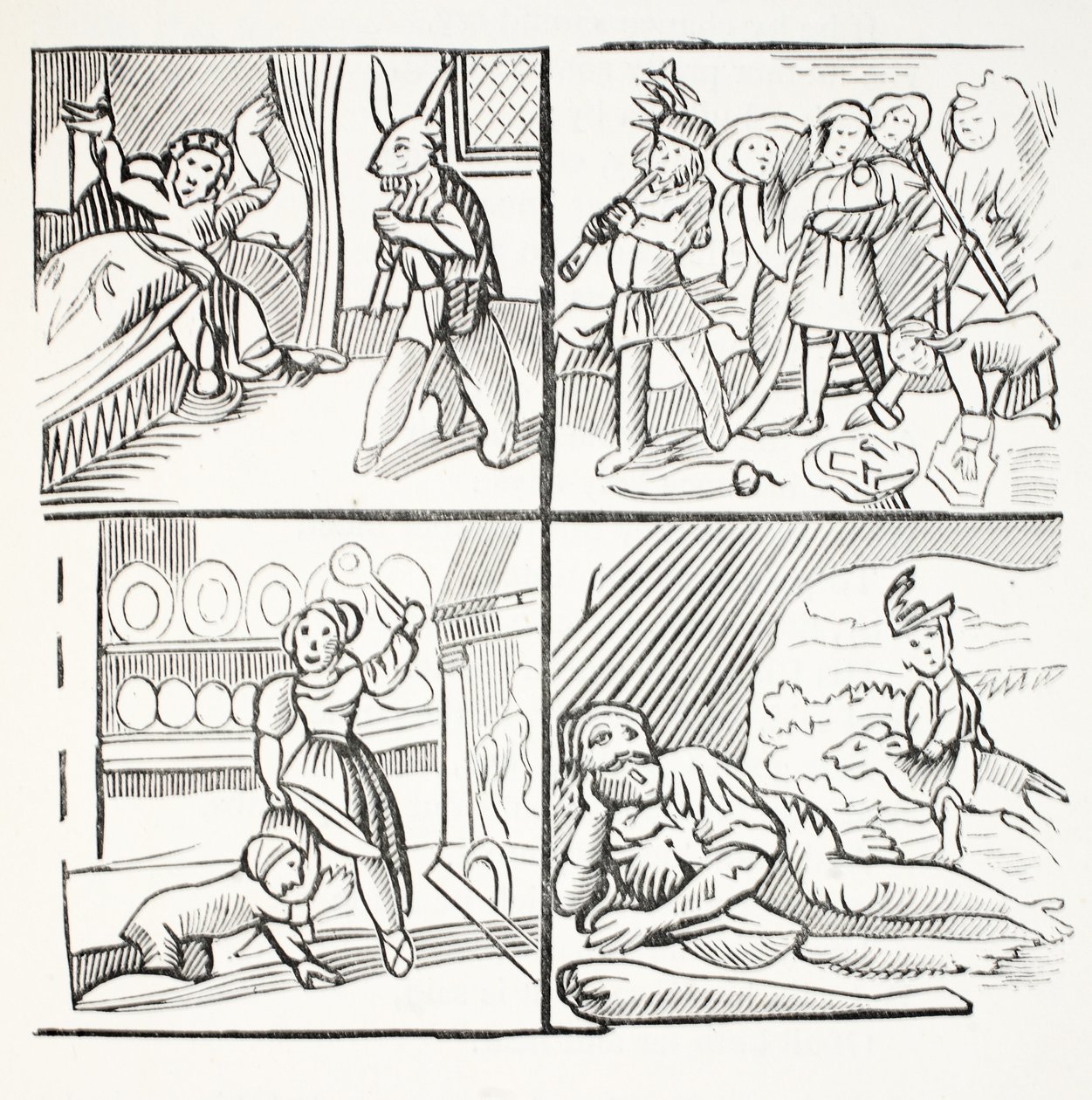 Die angenehme Geschichte von Jack Horner, Illustration aus Chap-books des achtzehnten Jahrhunderts von John Ashton, veröffentlicht 1882 von English School