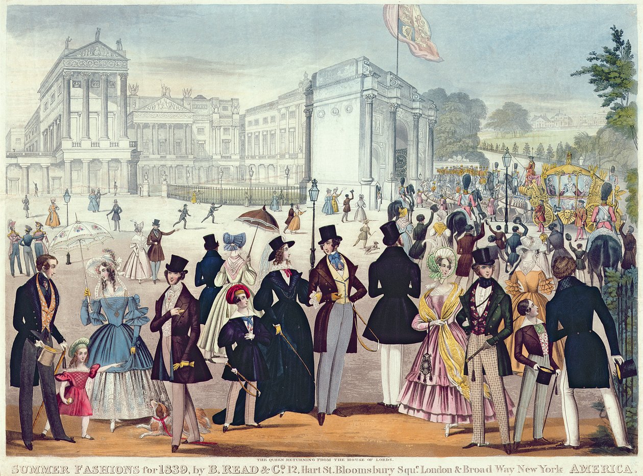 Die Rückkehr der Königin aus dem House of Lords, 1839 von English School