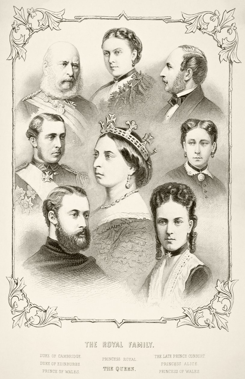 Die königliche Familie von Königin Victoria, aus 