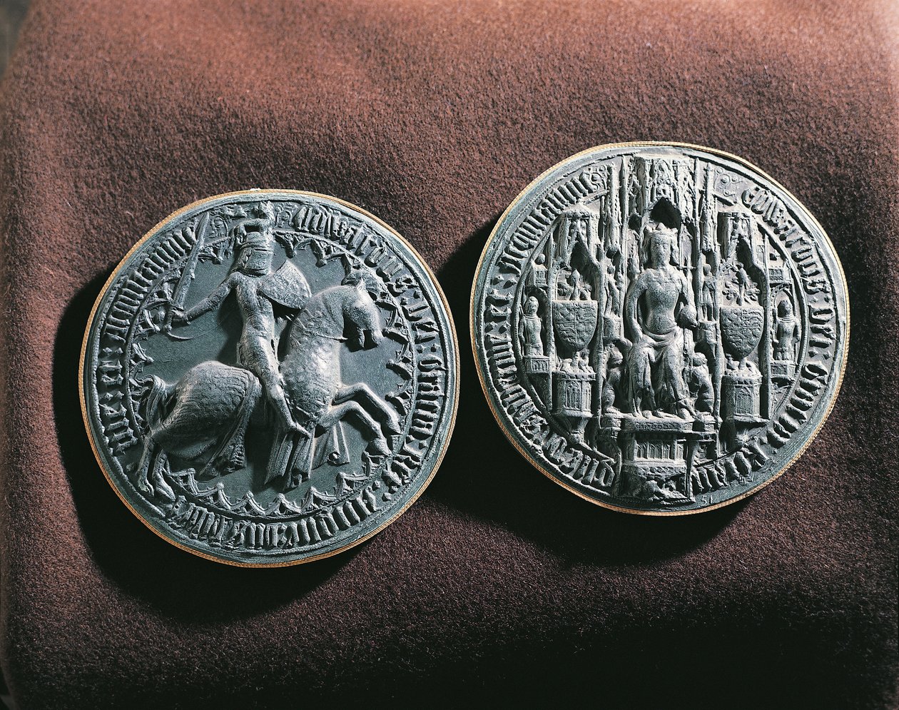 Das Siegel von König Edward III. von England von English School