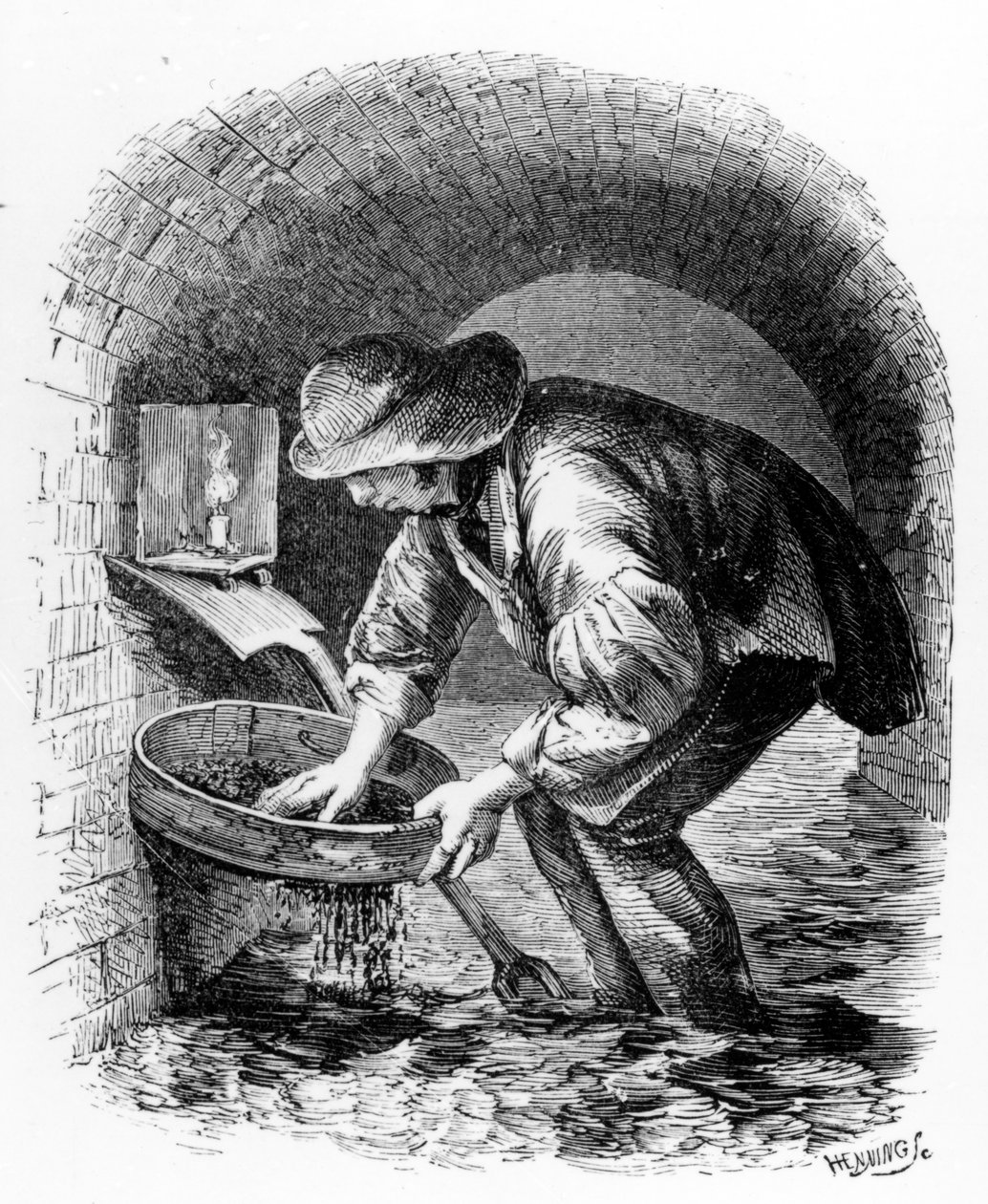 Der Kanalarbeiter, Illustration aus 