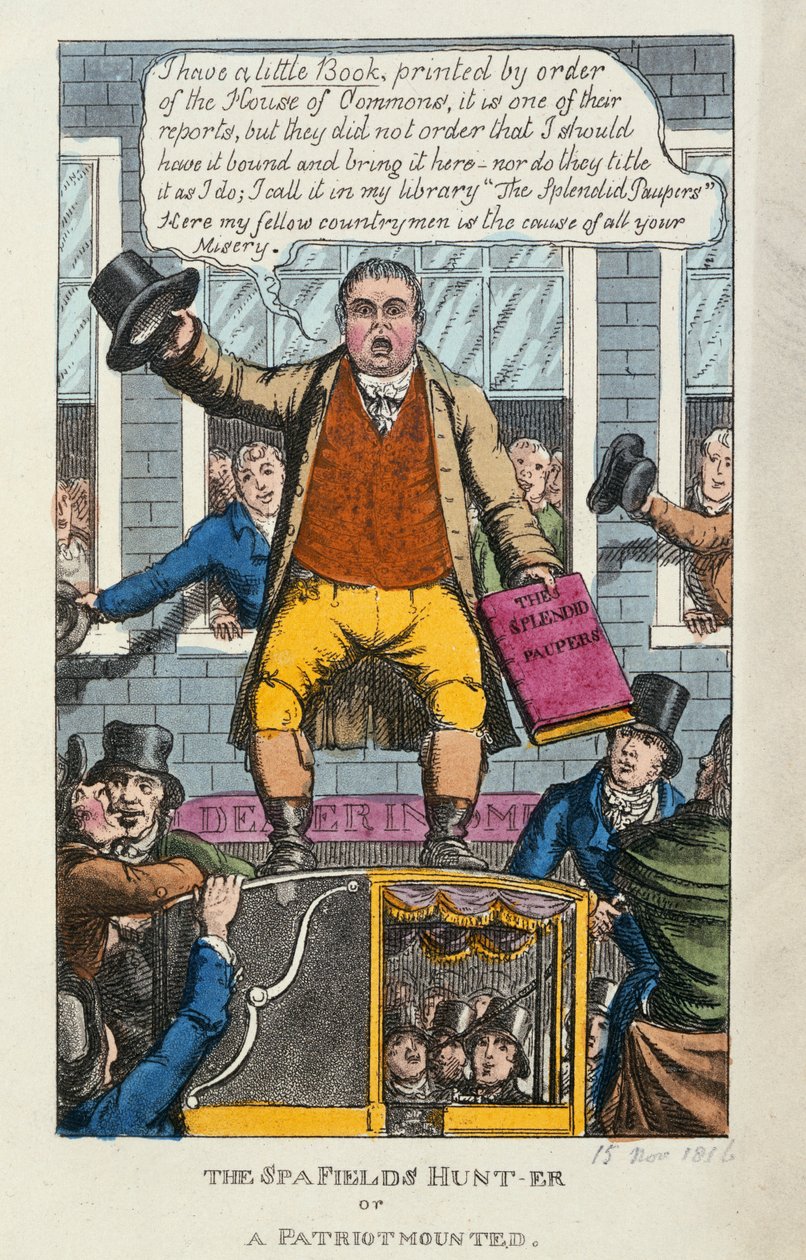 Die Spa Fields Hunt-er oder ein Patriot beritten, 1816