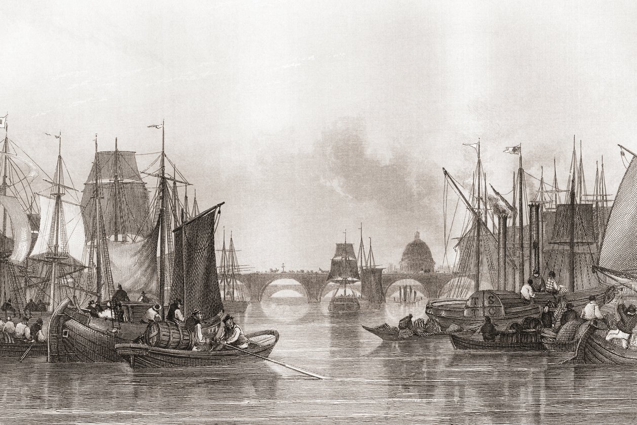 The Upper Pool, Pool of London, Themse, London, England von English School