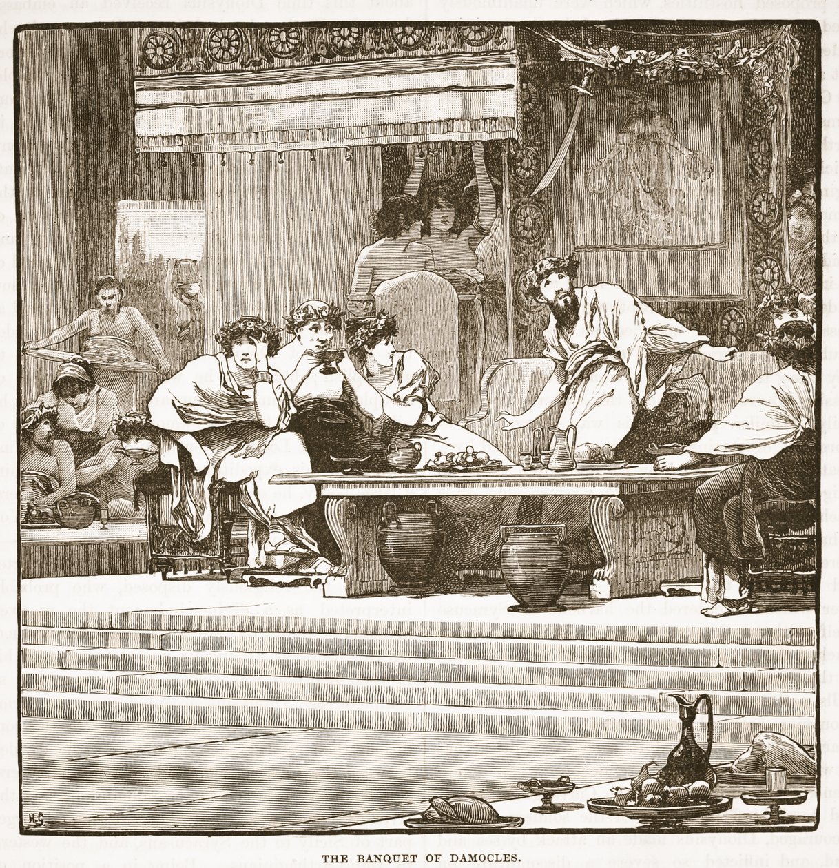 Das Bankett des Damokles von English School