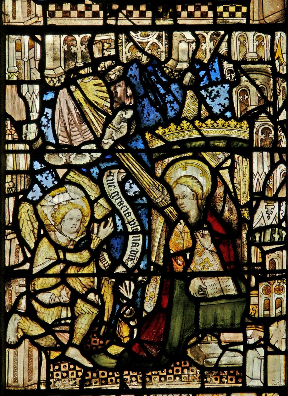 Das Ostfenster mit der Verkündigung von English School