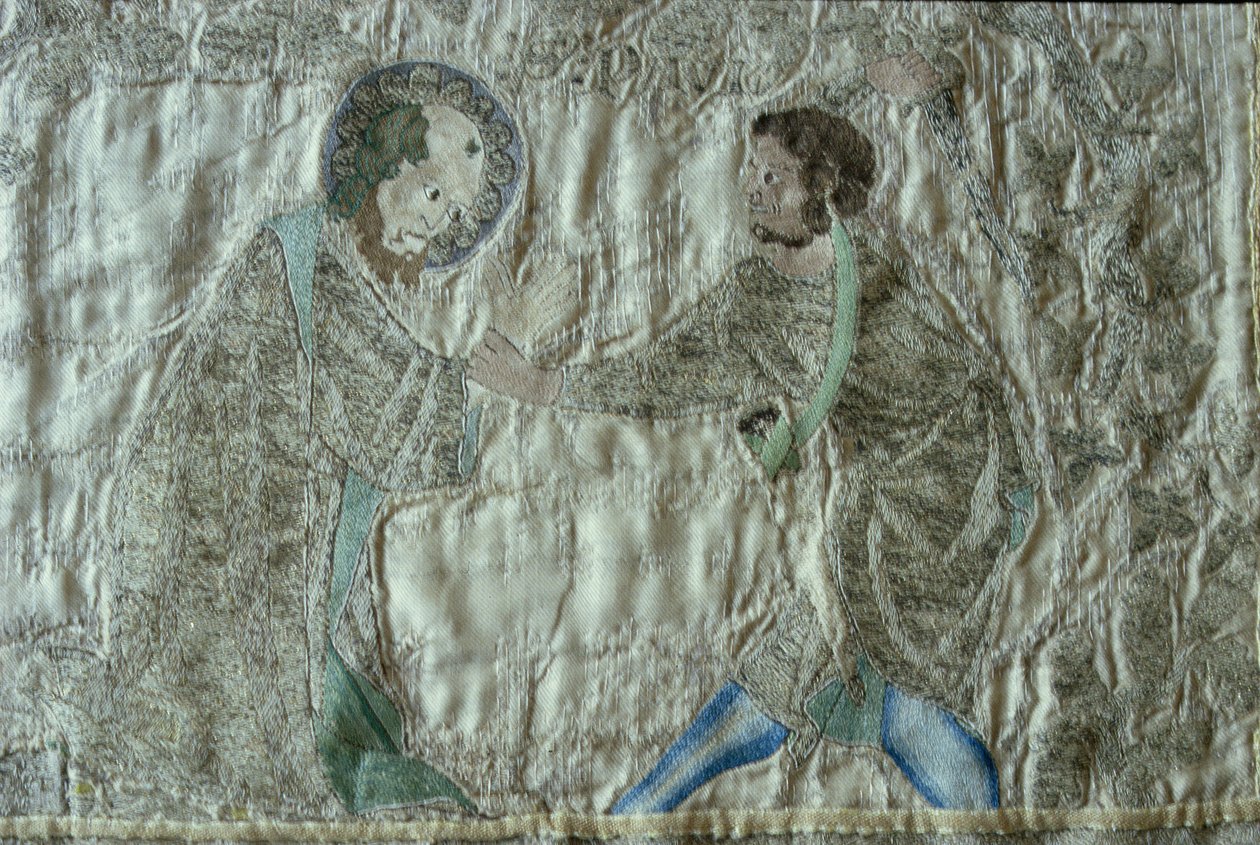Das Martyrium eines Heiligen (Detail) von English School