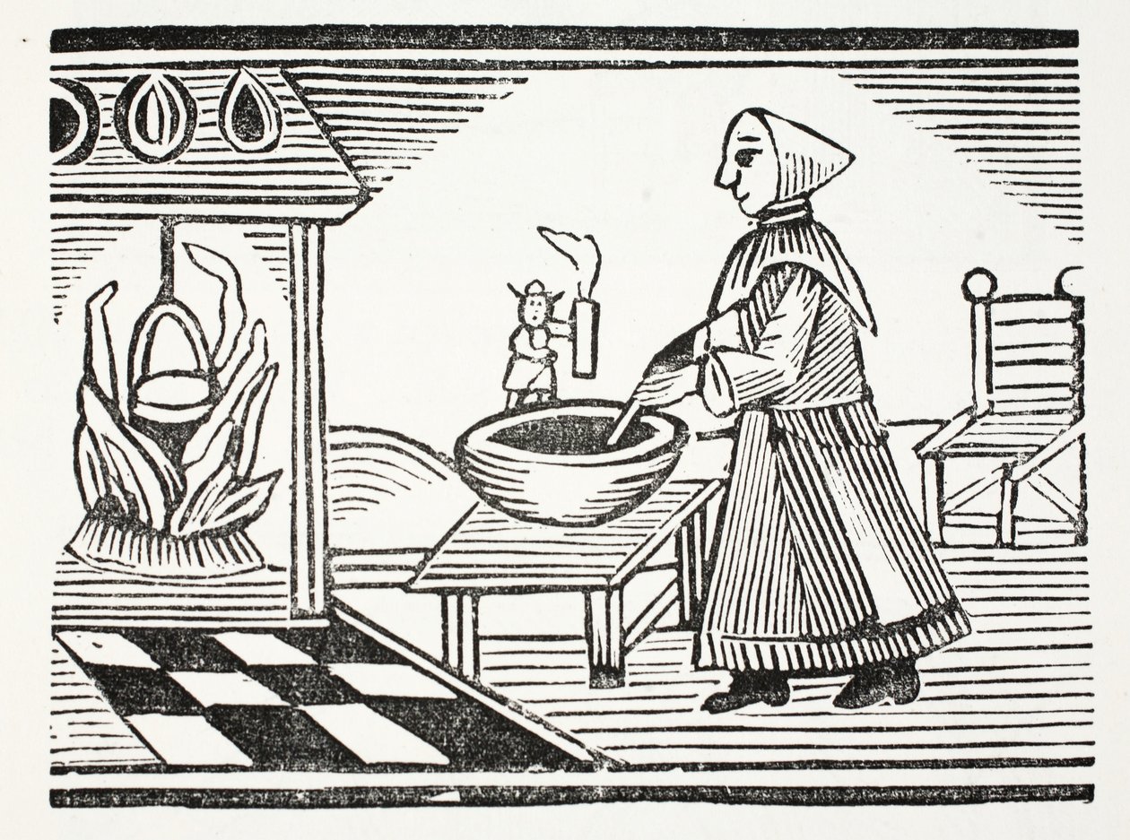 Tom Thumb, Illustration aus Chap-books des achtzehnten Jahrhunderts von John Ashton, veröffentlicht 1882 von English School