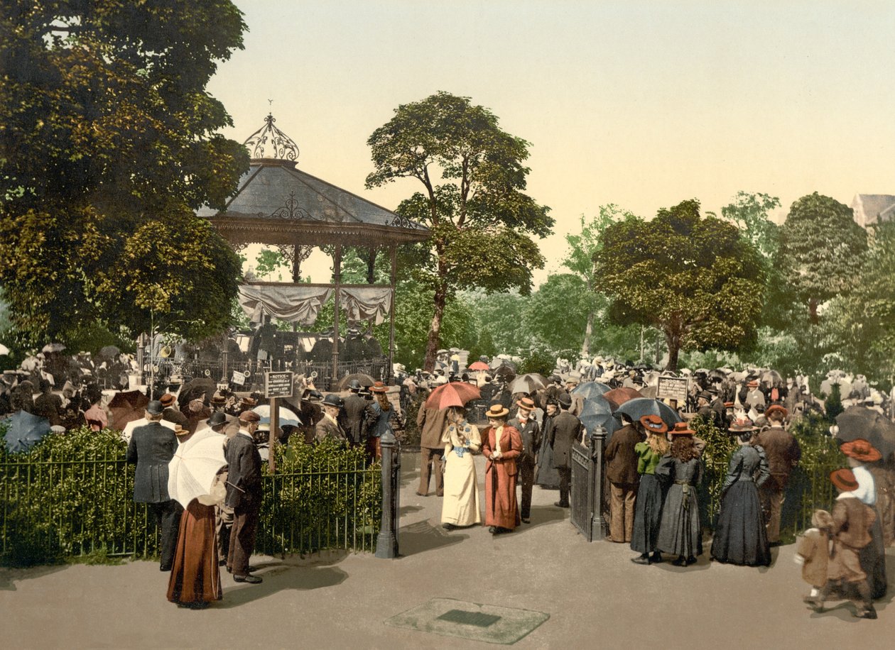 Valley Gardens, Harrogate, veröffentlicht 1900 von English School