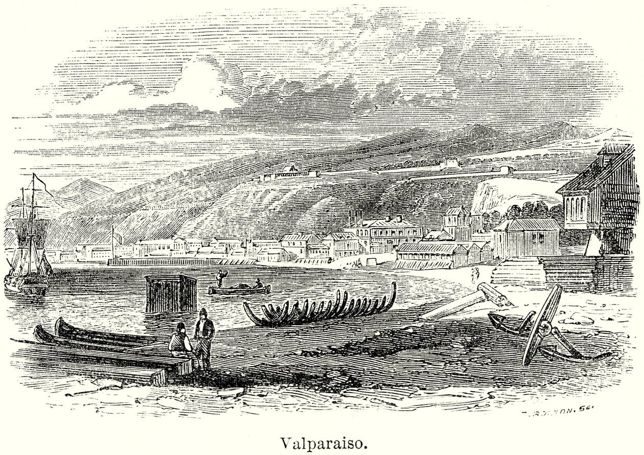 Valparaiso (Gravur) von English School