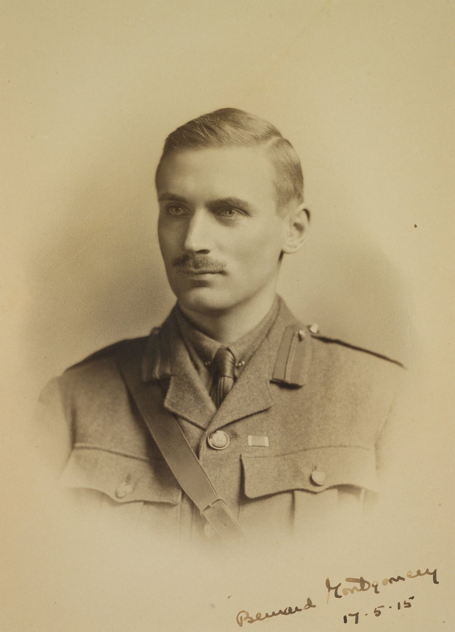 Viscount Bernard Law Montgomery (1887-1976) als Brigademajor der 91. Infanteriebrigade, 17. Mai 1915 von English School