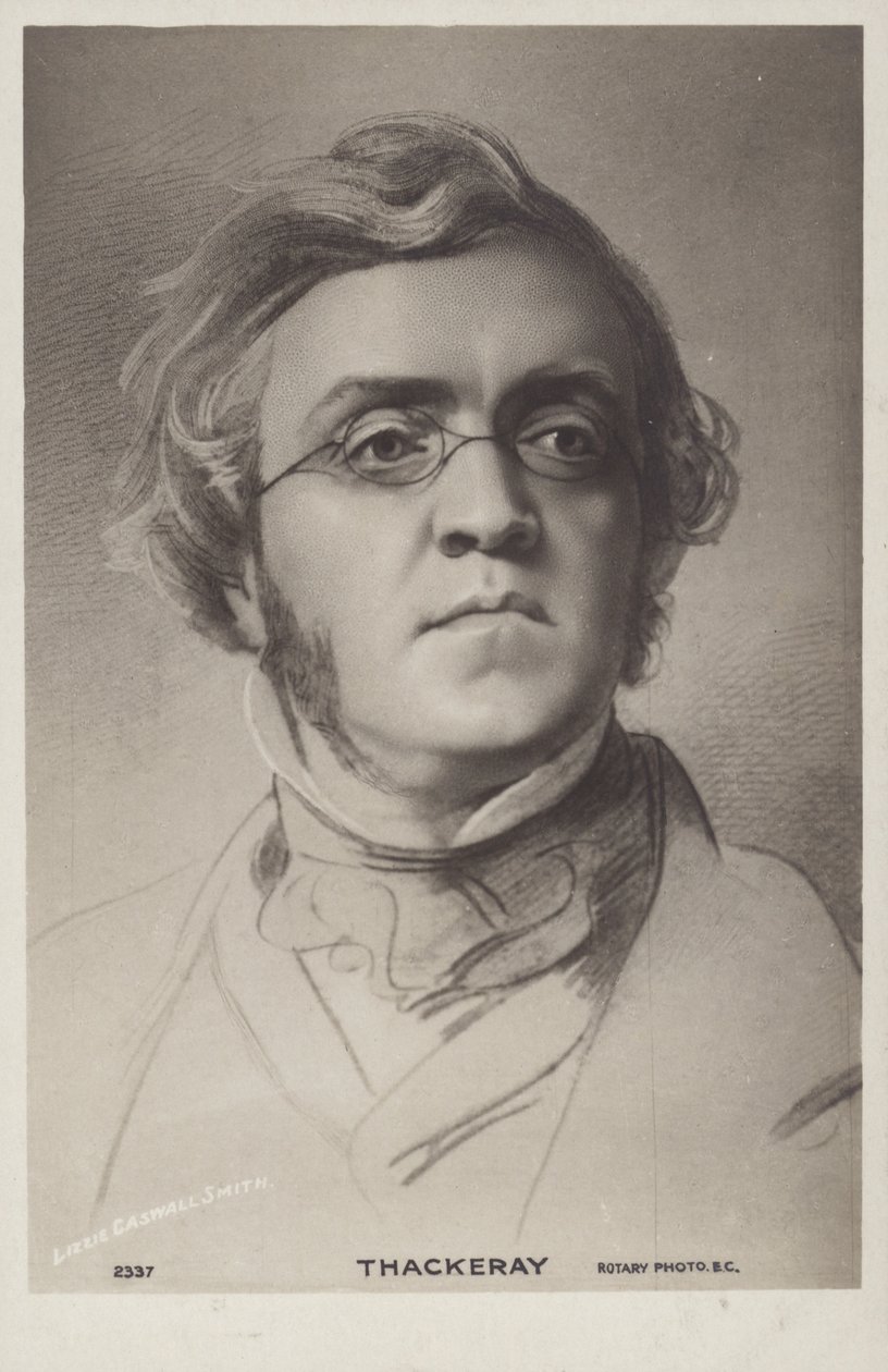William Makepeace Thackeray (1811-1863), englischer Romanautor von English School