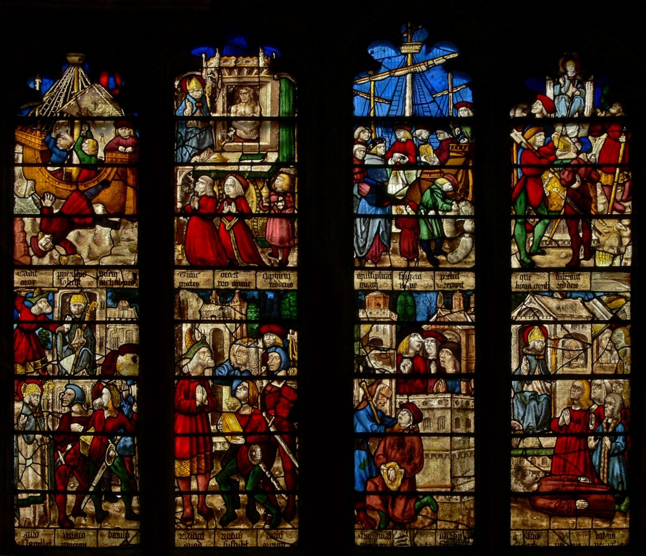 Fenster SaEw, Darstellung des Heiligen Nikolaus von English School