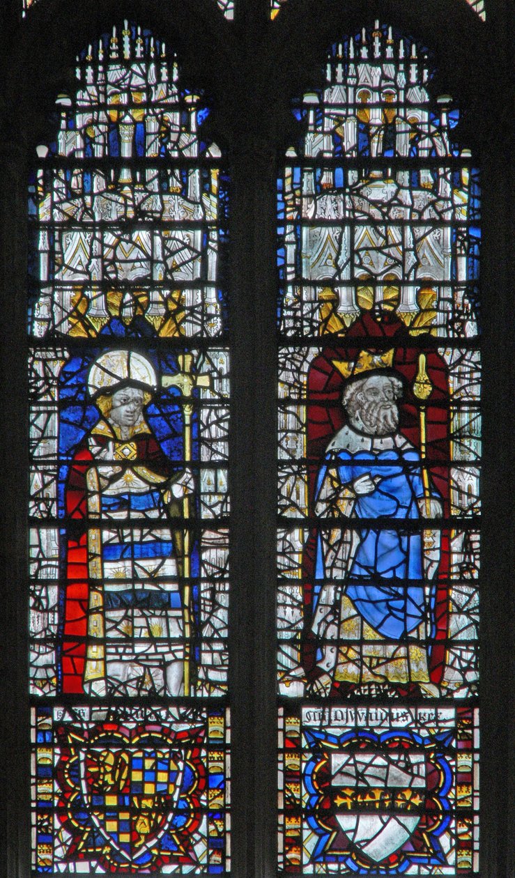 Fenster c18, König und Erzbischof darstellend von English School