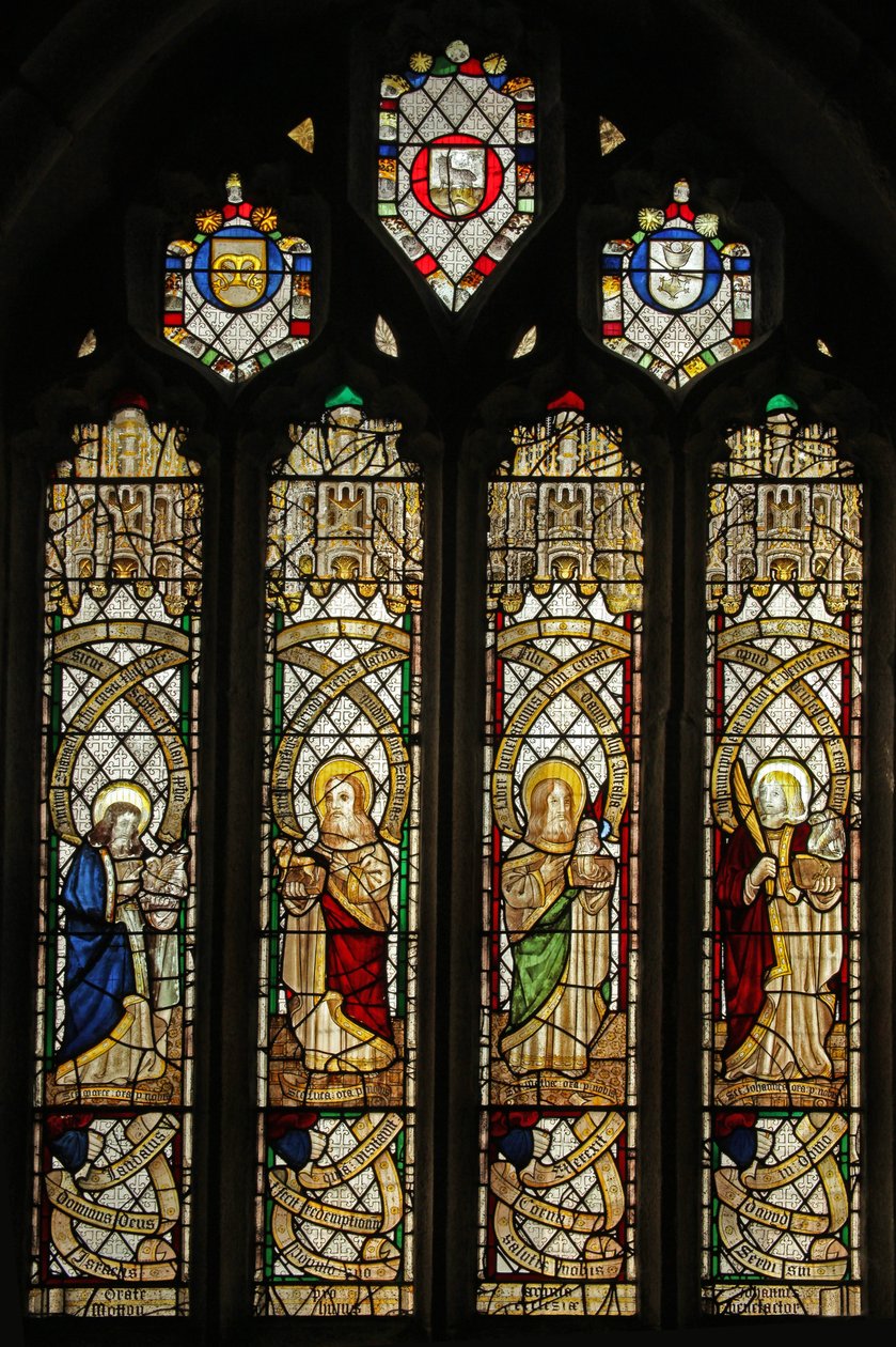 Fenster s5, Evangelistenfenster darstellend von English School