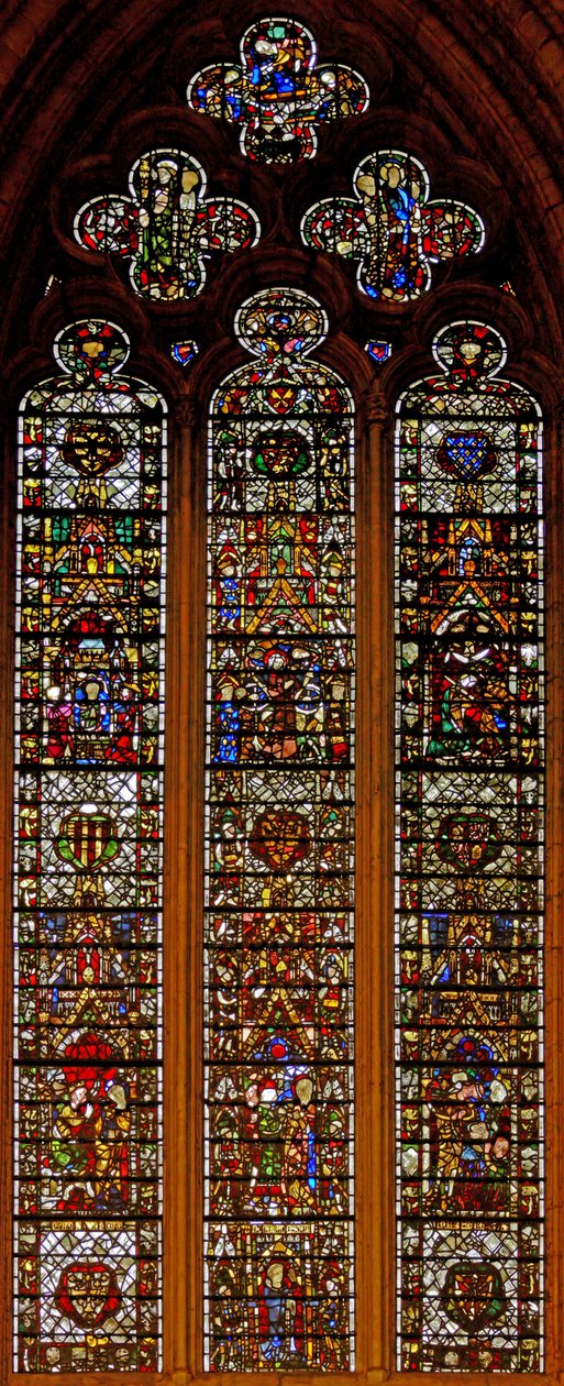 Fenster w42 mit Szenen aus dem Leben der hl. Katharina von English School