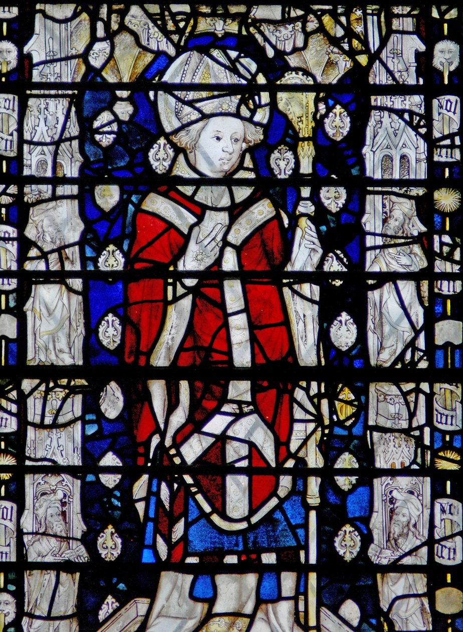 Fenster w6, St. Chad darstellend von English School