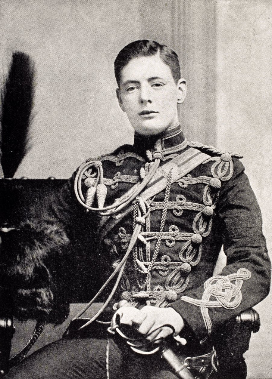 Winston Churchill als Leutnant im 4. Queen