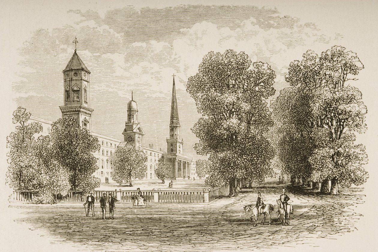 Yale College, New Haven, um 1870, aus 