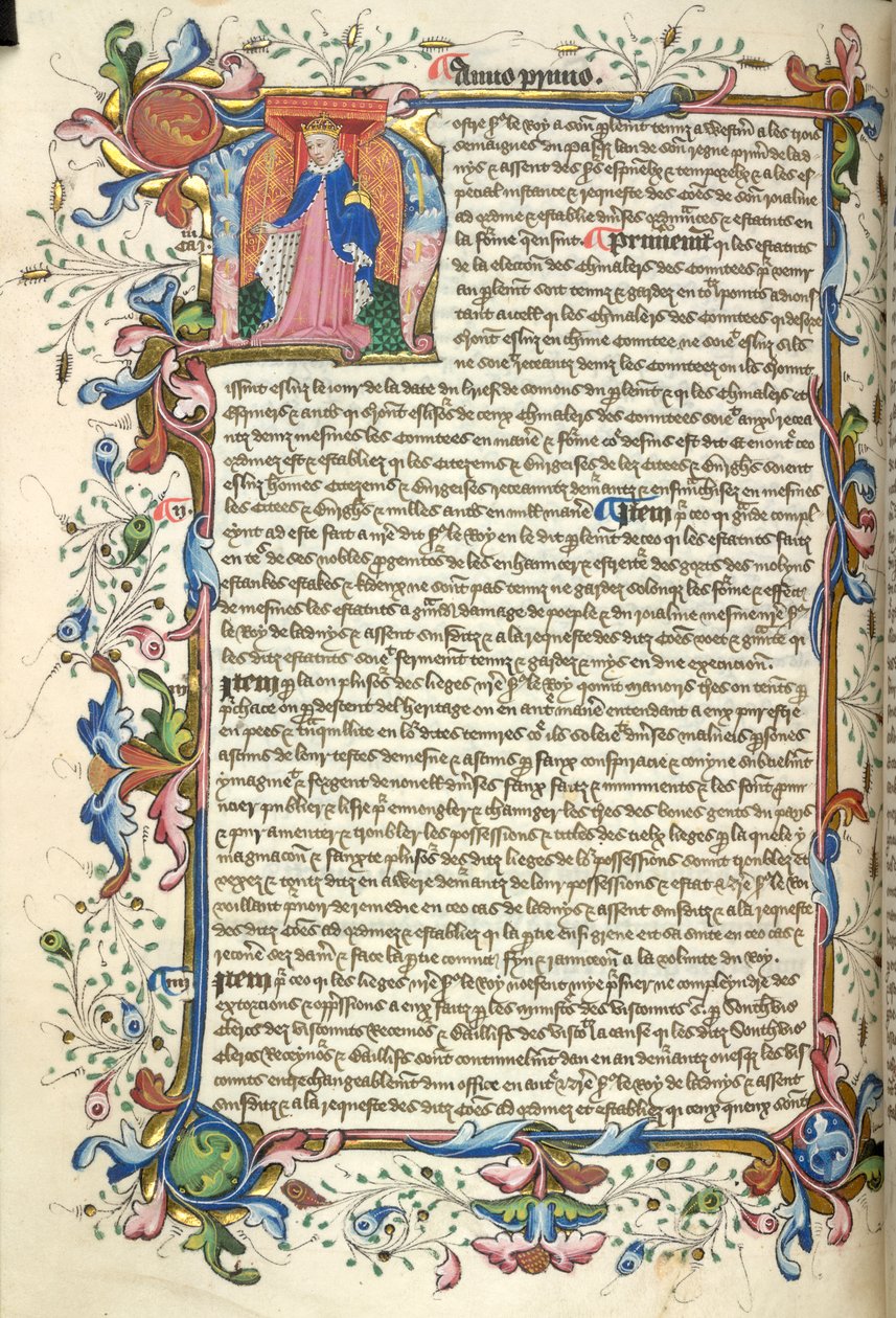 Yates Thompson 48, f.172v Historisierte Initiale 