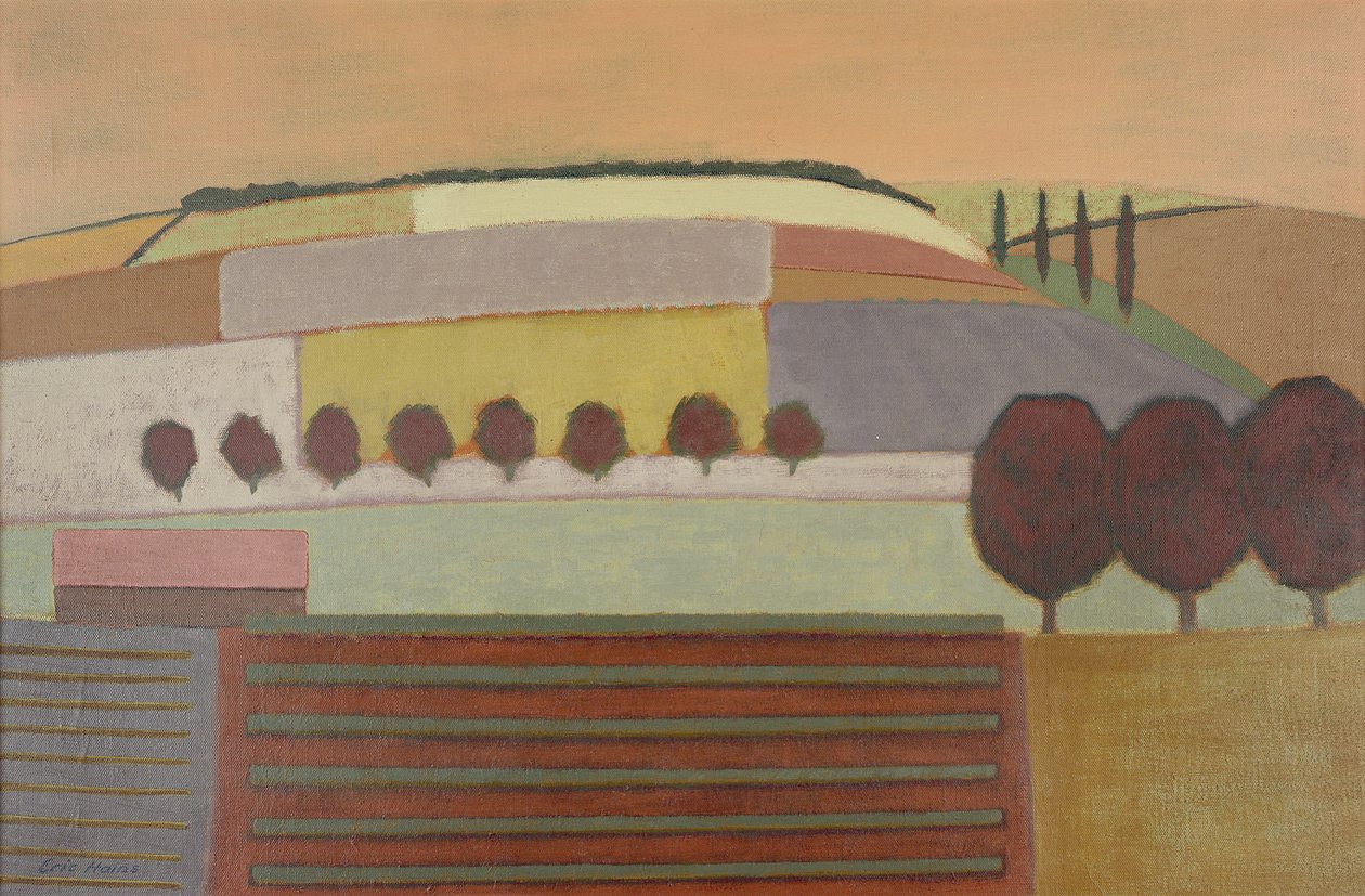 Landschaft von Roussillon von Eric Contemporary Artist Hains