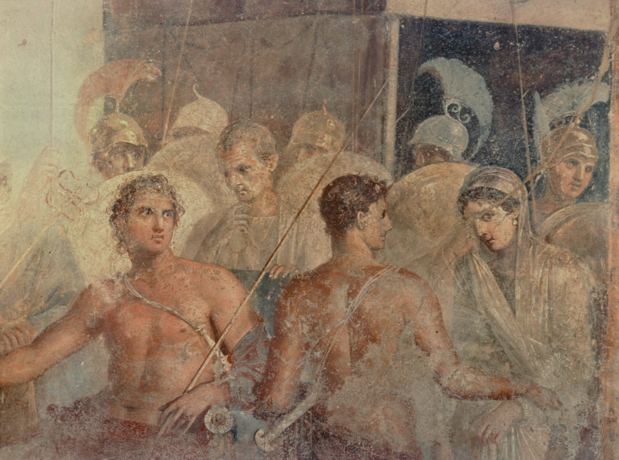 Achilles gibt Briseis an Agamemnon zurück von Erich Lessing