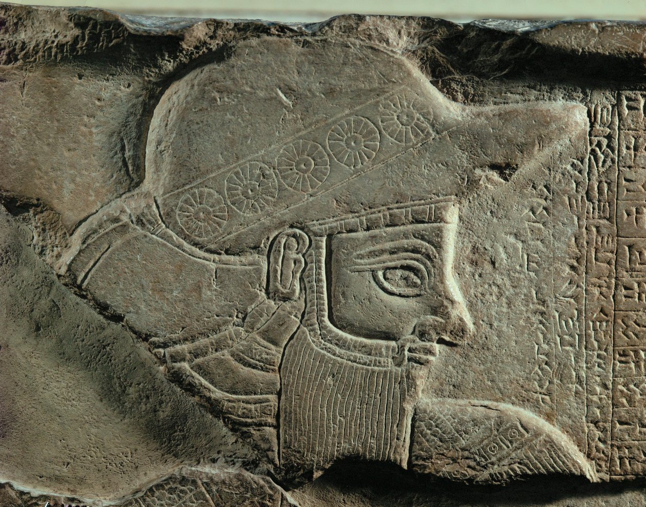 Adda-Hamiti-Inshushinak, König von Elam, Basrelief auf Stele, Kalkstein, aus Susa, Iran von Erich Lessing