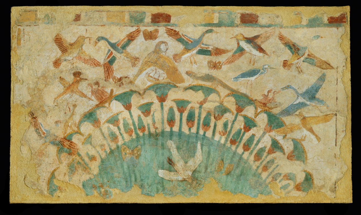 Gemälde aus dem Grab von Metjetji von Erich Lessing