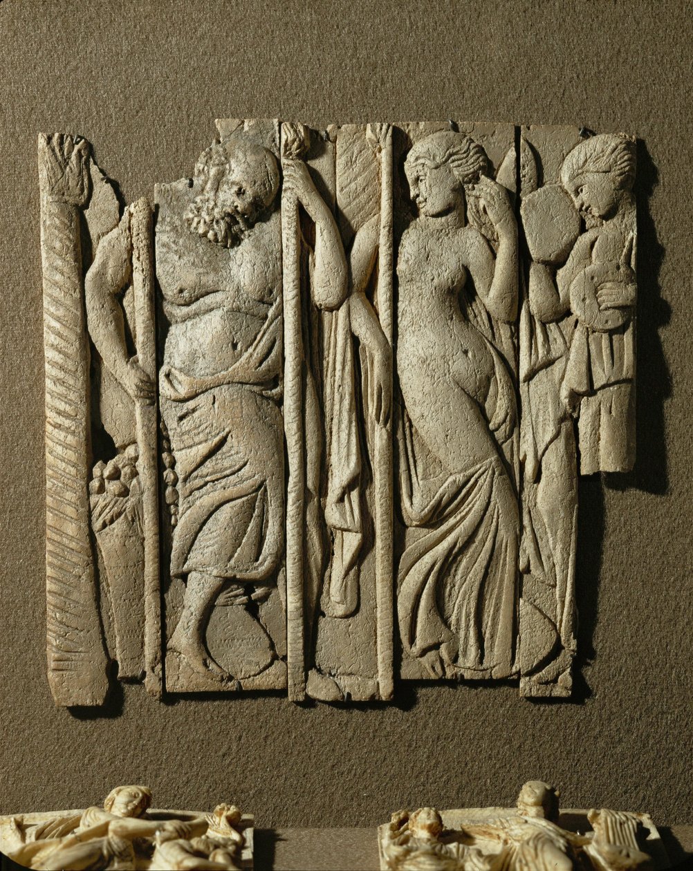 Thiasos, ein bacchantischer Umzug mit Silen und tanzenden Mänaden von Erich Lessing